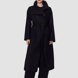 Black Fiore Wool Blend Coat - Joseph