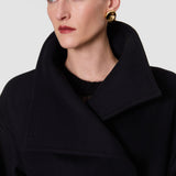 Black Fiore Wool Blend Coat - Joseph