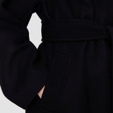 Black Fiore Wool Blend Coat - Joseph