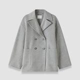 Grey Flavia Double Face Cashmere Coat - Joseph