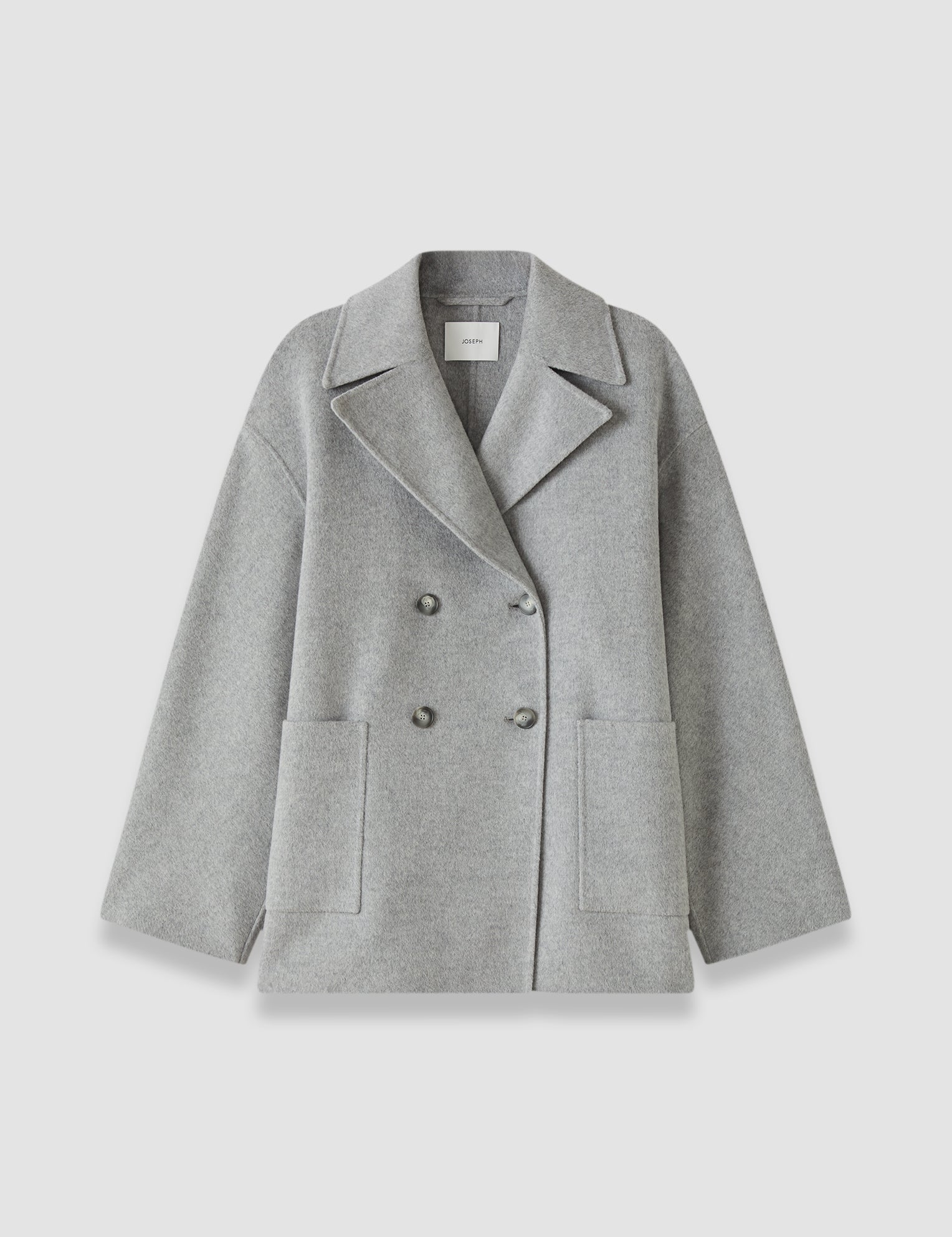 Grey Flavia Double Face Cashmere Coat - Joseph