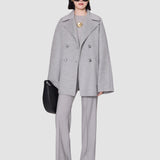 Grey Flavia Double Face Cashmere Coat - Joseph