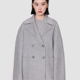Grey Flavia Double Face Cashmere Coat - Joseph