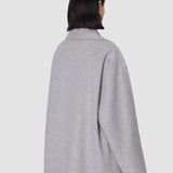 Grey Flavia Double Face Cashmere Coat - Joseph