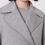 Grey Flavia Double Face Cashmere Coat - Joseph