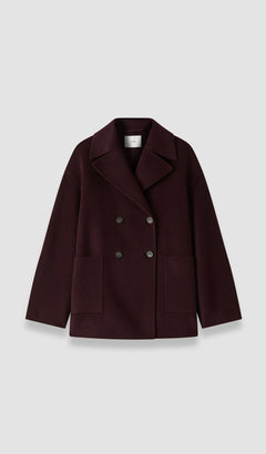 Purple Flavia Double Face Cashmere Coat - Joseph
