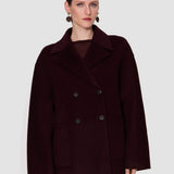Purple Flavia Double Face Cashmere Coat - Joseph