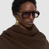 Flora Waffle ウールスカーフ 