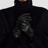 Black Florie Leather Gloves - Joseph