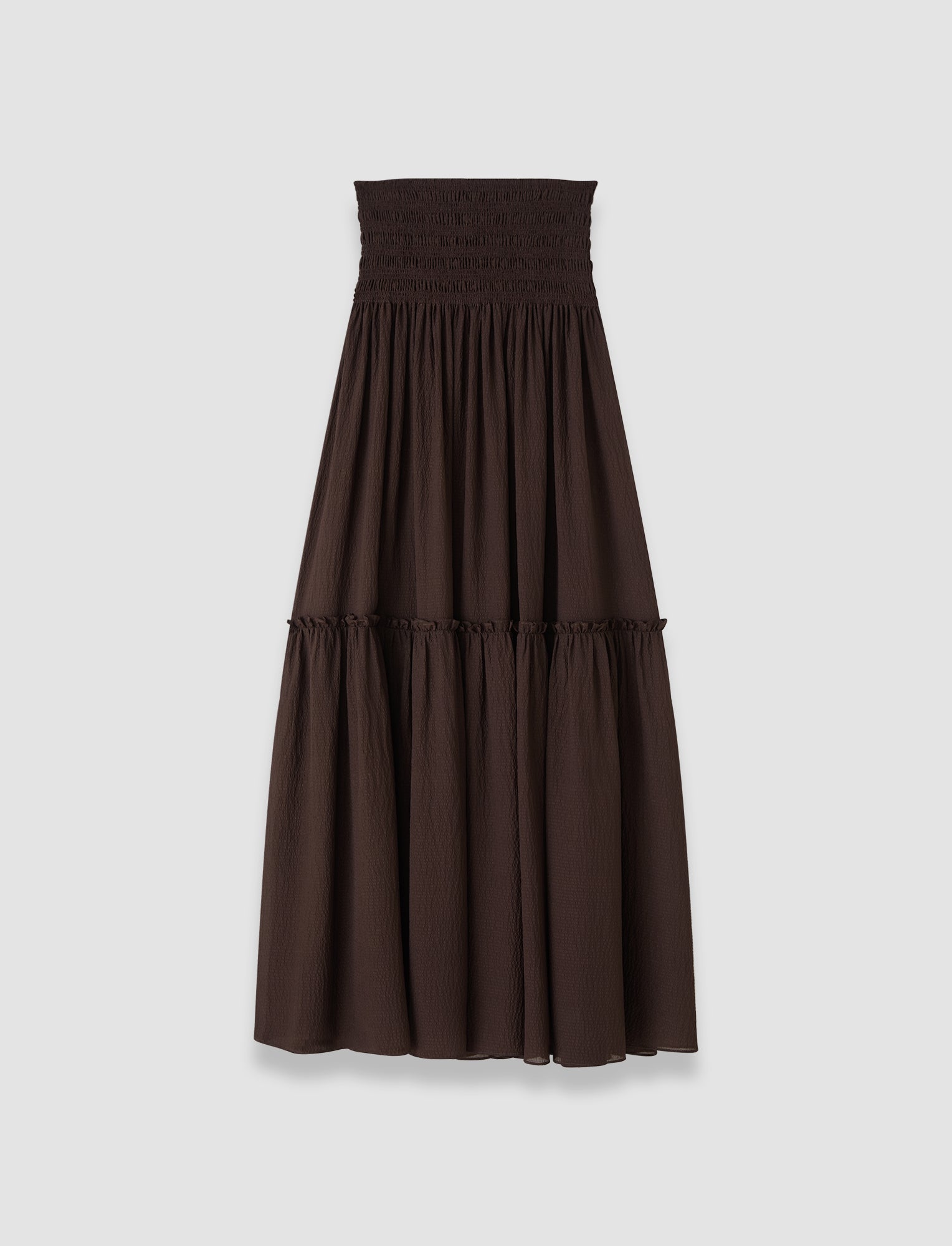 brown-folia-textured-silk-skirt-JOSEPH