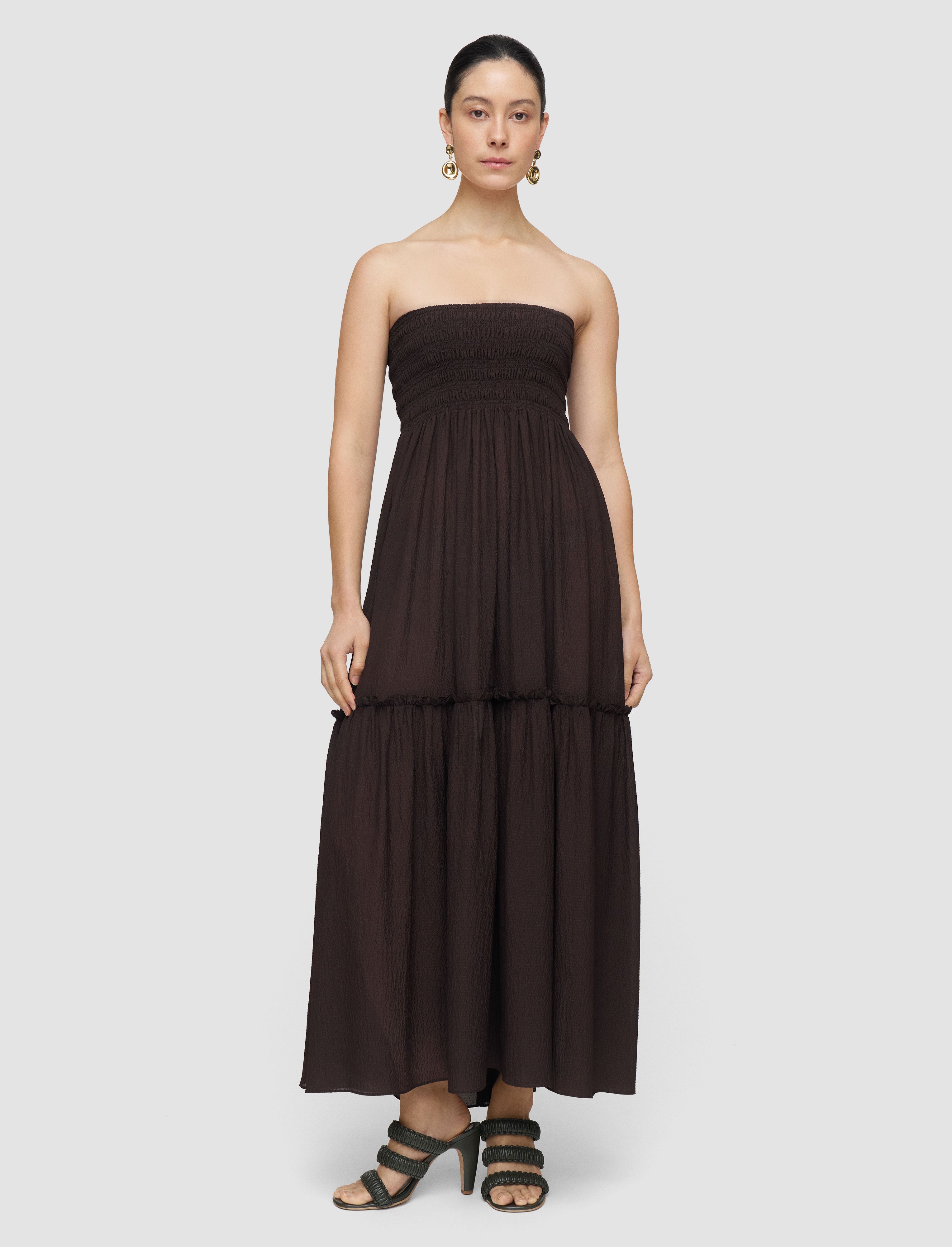 brown-folia-textured-silk-skirt-JOSEPH