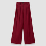 Red Forest Fine Wool Trousers - Joseph