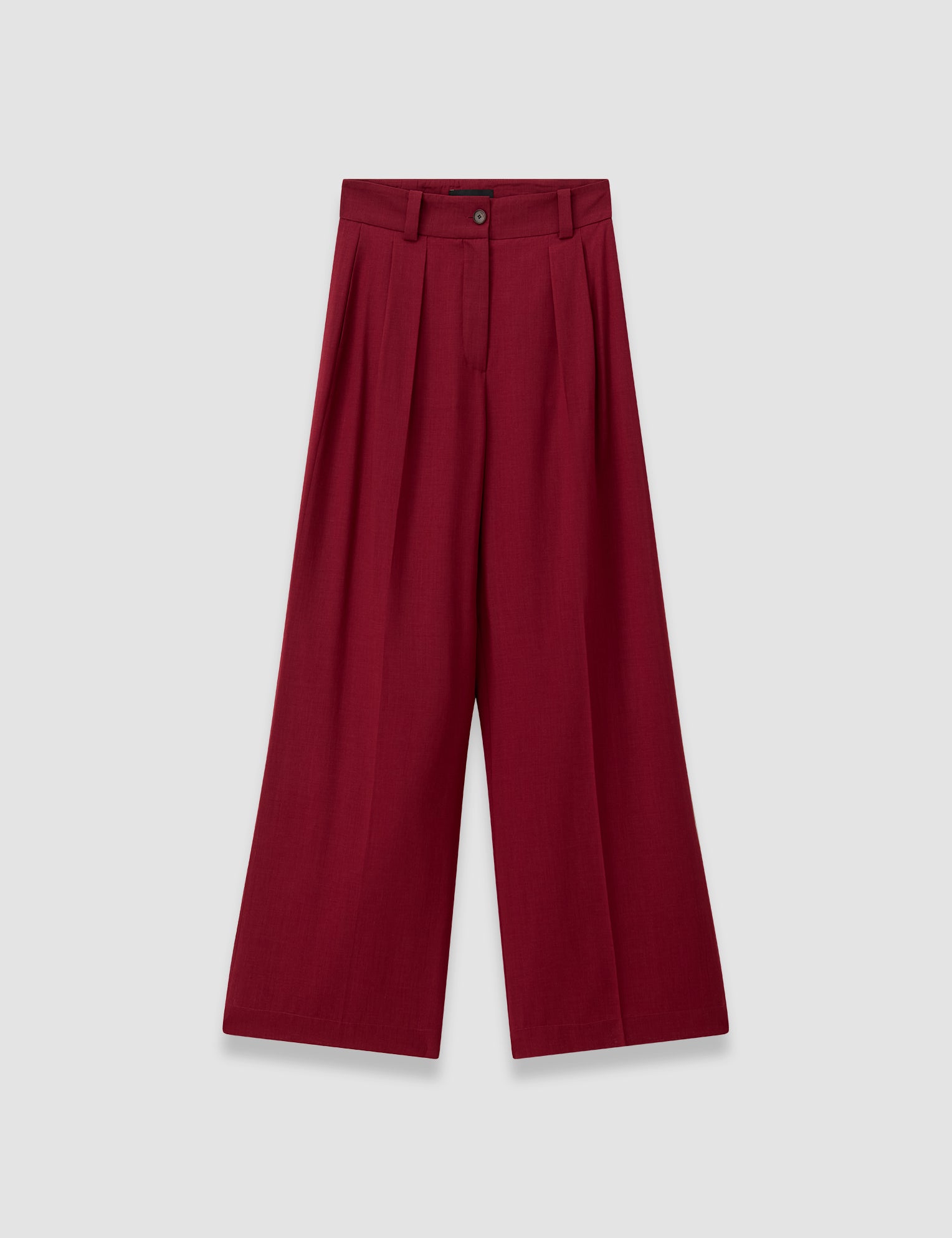 Red Forest Fine Wool Trousers - Joseph