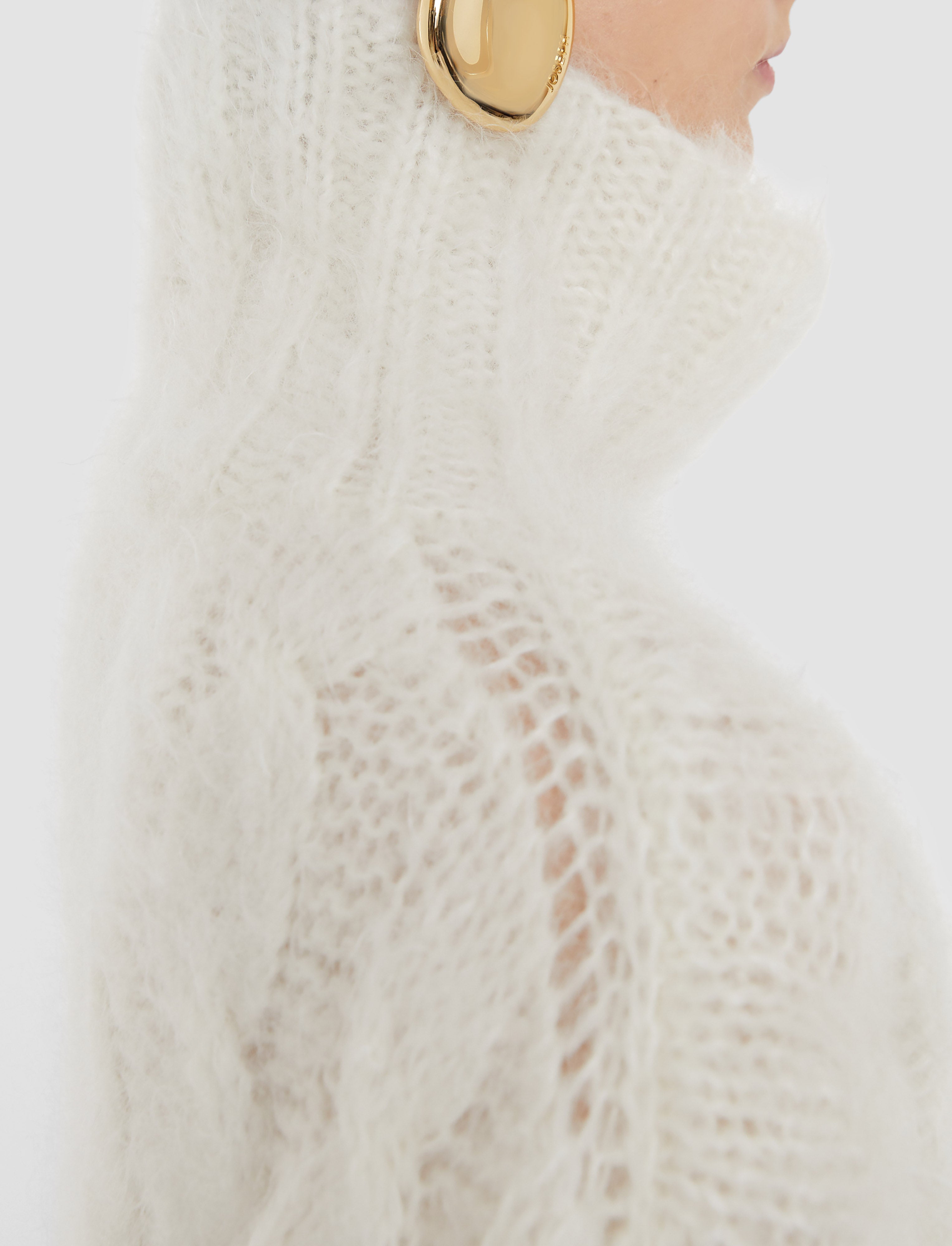 ホワイト-fortin-cable-mohair-ジャンパー-JOSEPH