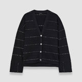 Fragmented Stripes Cardigan
