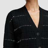 Fragmented Stripes Cardigan