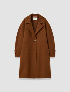 Brown Franco Double Face Cashmere Coat - Joseph