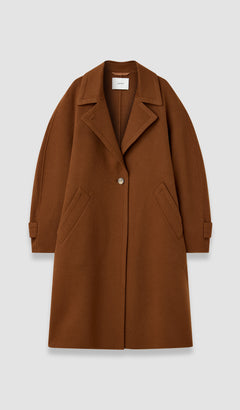 Brown Franco Double Face Cashmere Coat - Joseph