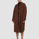 Brown Franco Double Face Cashmere Coat - Joseph