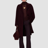 Purple Franco Double Face Cashmere Coat - Joseph