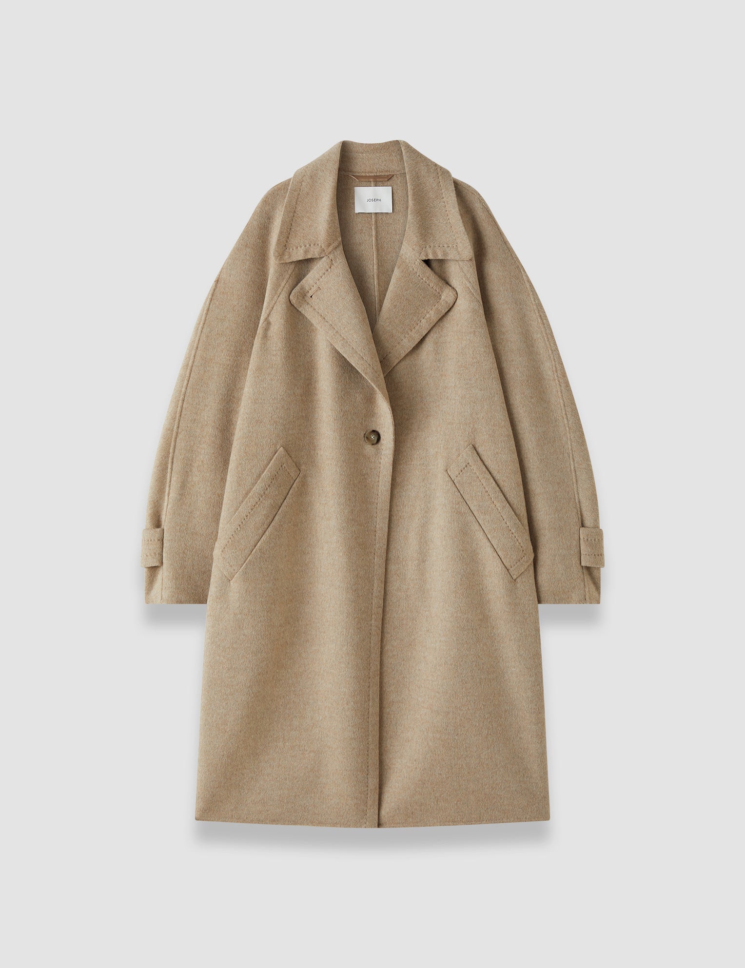 White Franco Double Face Cashmere Coat - Joseph