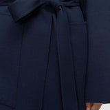 Blue Frankie Light Double Face Wool Coat - Joseph