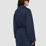 Blue Frankie Light Double Face Wool Coat - Joseph