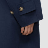 Blue Frankie Light Double Face Wool Coat - Joseph