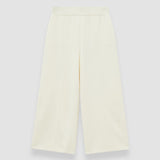 White Viscose Knit Stretch Culottes - Joseph