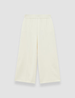 White Viscose Knit Stretch Culottes - Joseph