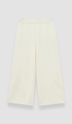 White Viscose Knit Stretch Culottes - Joseph