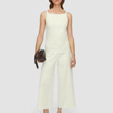 White Viscose Knit Stretch Culottes - Joseph