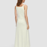 White Viscose Knit Stretch Dress - Joseph