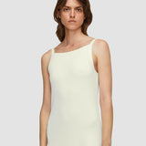 White Viscose Knit Stretch Dress - Joseph