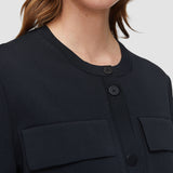 Black Viscose Knit Stretch Cardigan Jacket - Joseph