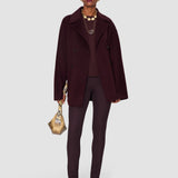 Purple Gabardine Stretch Leggings - Joseph