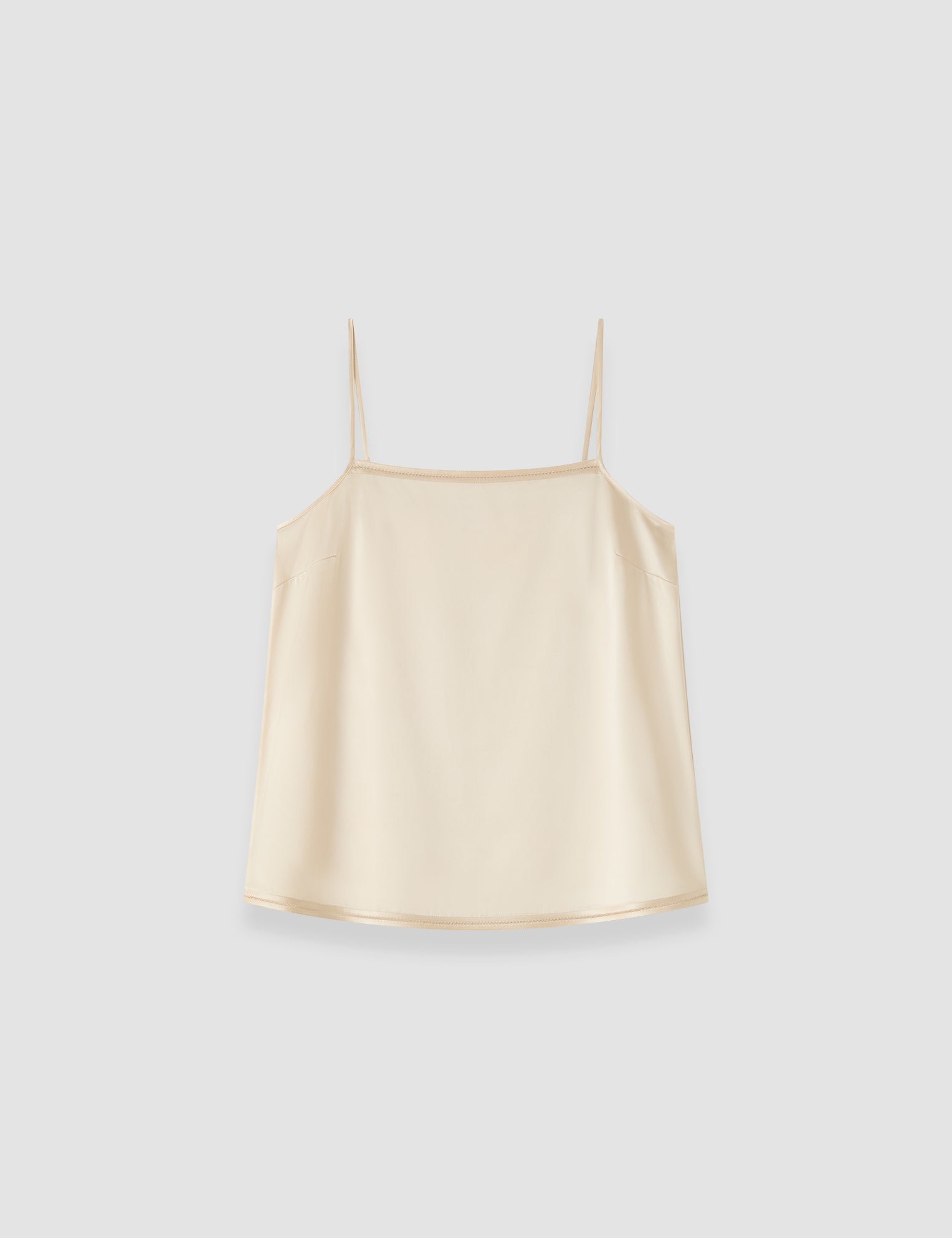 Beige Gaia Silk Satin Camisole - Joseph