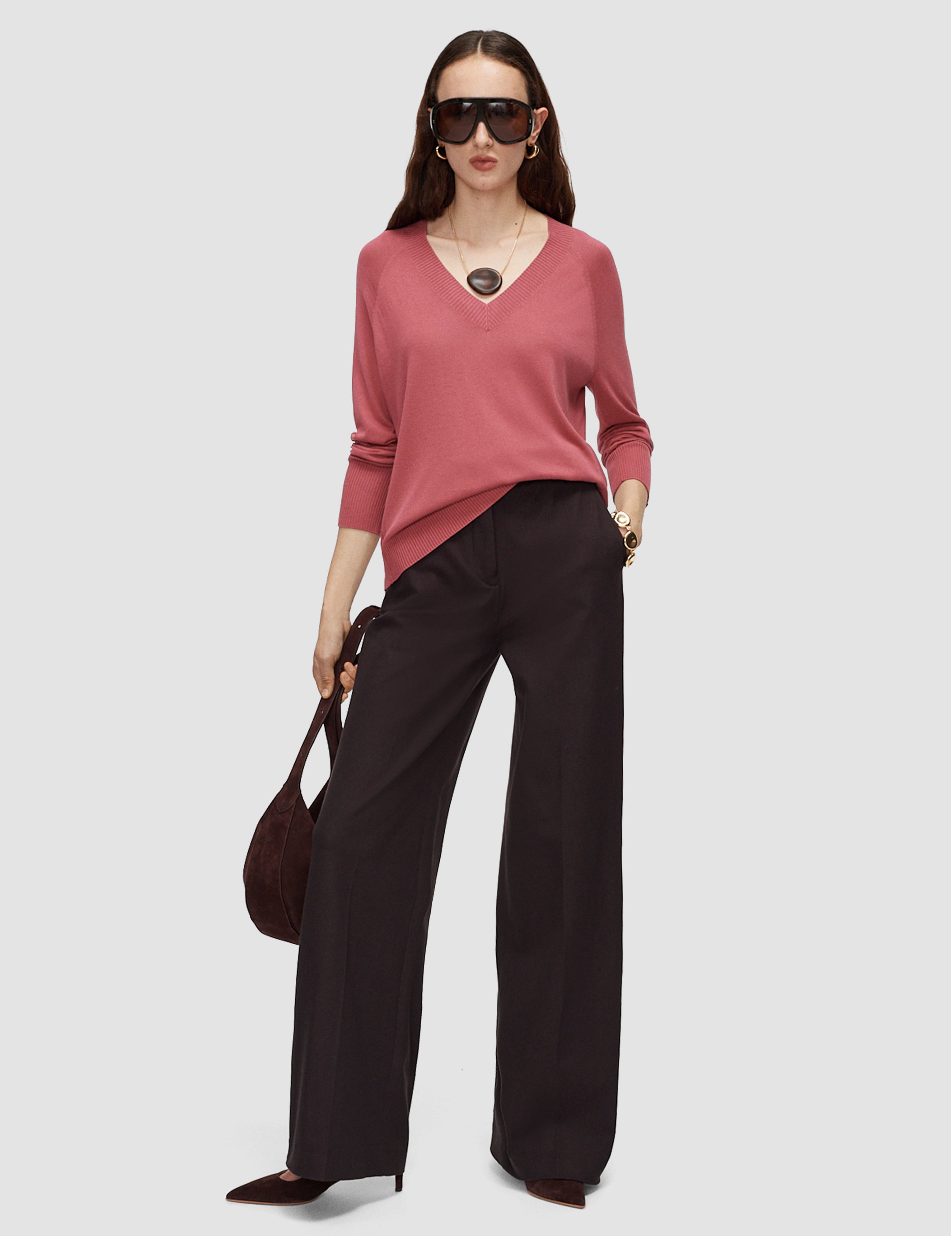 Pink Gallow Superfine Silk Jumper - Joseph