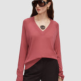 Pink Gallow Superfine Silk Jumper - Joseph