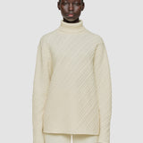 White Cable Knit Wool Jumper - Joseph