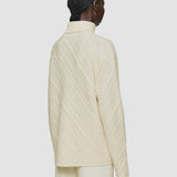 White Cable Knit Wool Jumper - Joseph