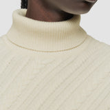White Cable Knit Wool Jumper - Joseph