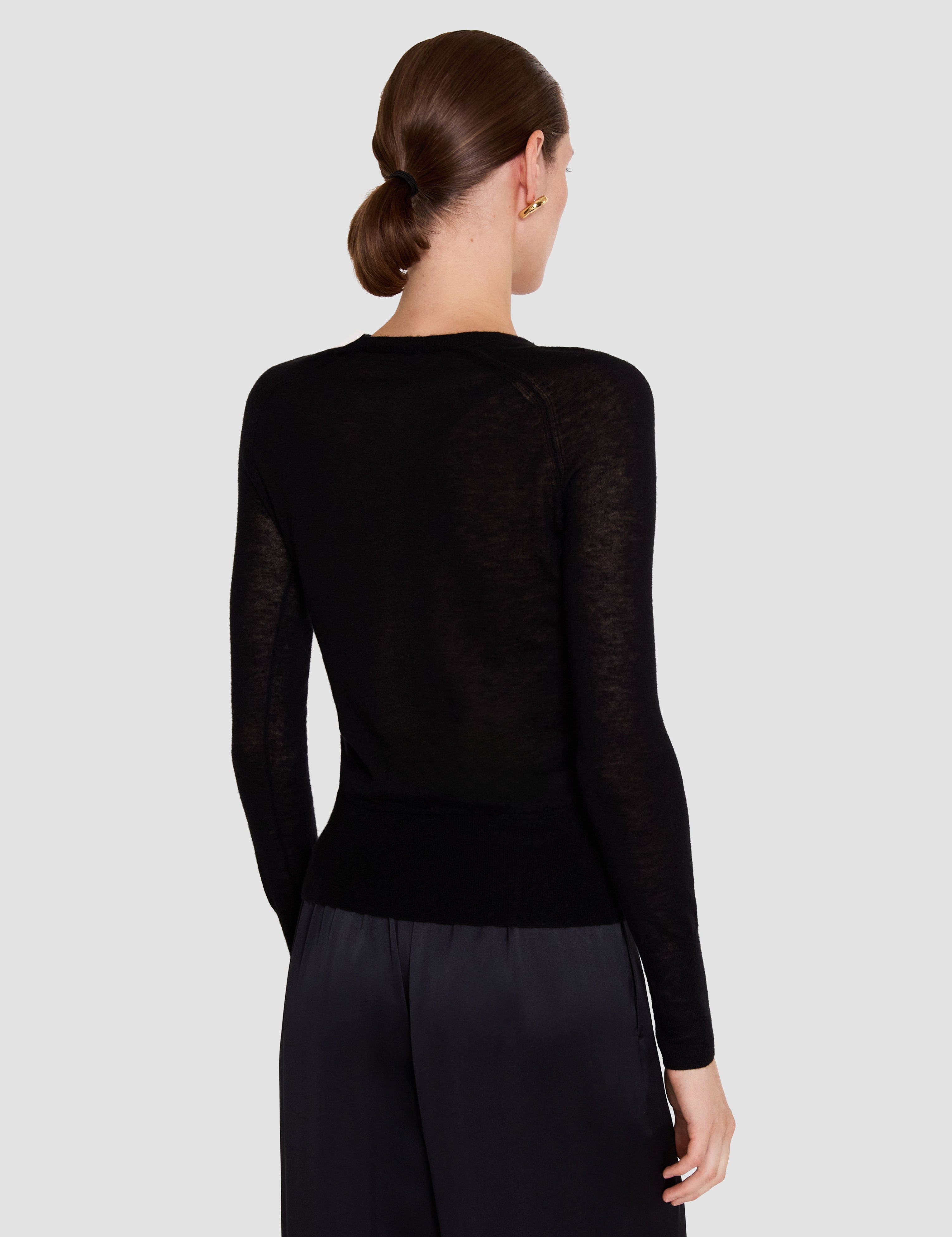 Black Geras Cashair Jumper - Joseph