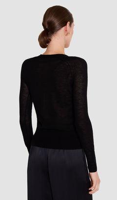 Black Geras Cashair Jumper - Joseph