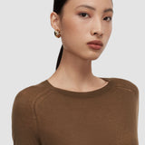 Brown Geras Cashair Round Neck Jumper - Joseph