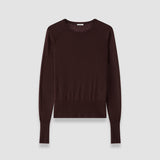 Purple Geras Cashair Round Neck Jumper - Joseph