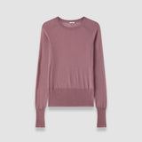 Purple Geras Cashair Round Neck Jumper - Joseph