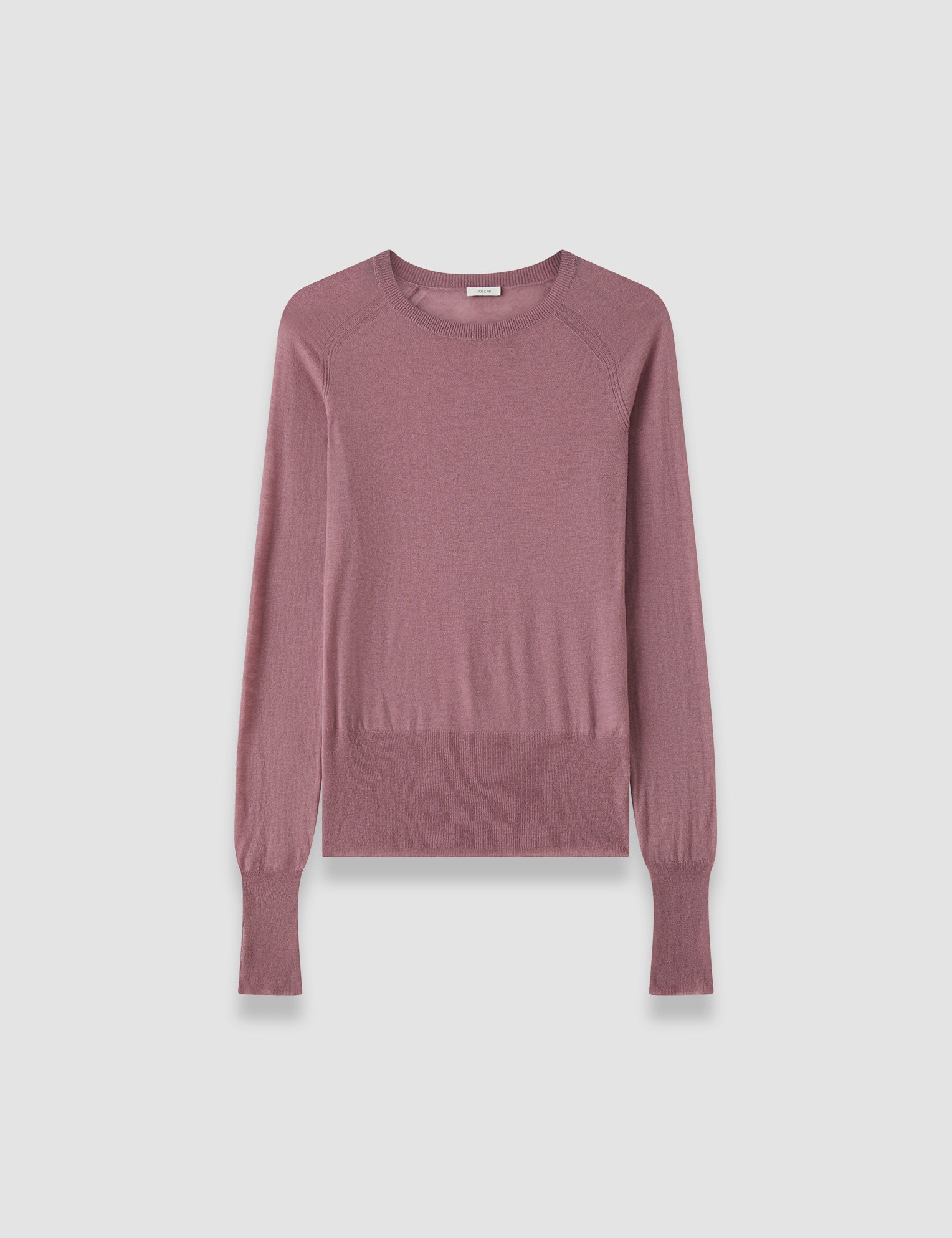 Purple Geras Cashair Round Neck Jumper - Joseph