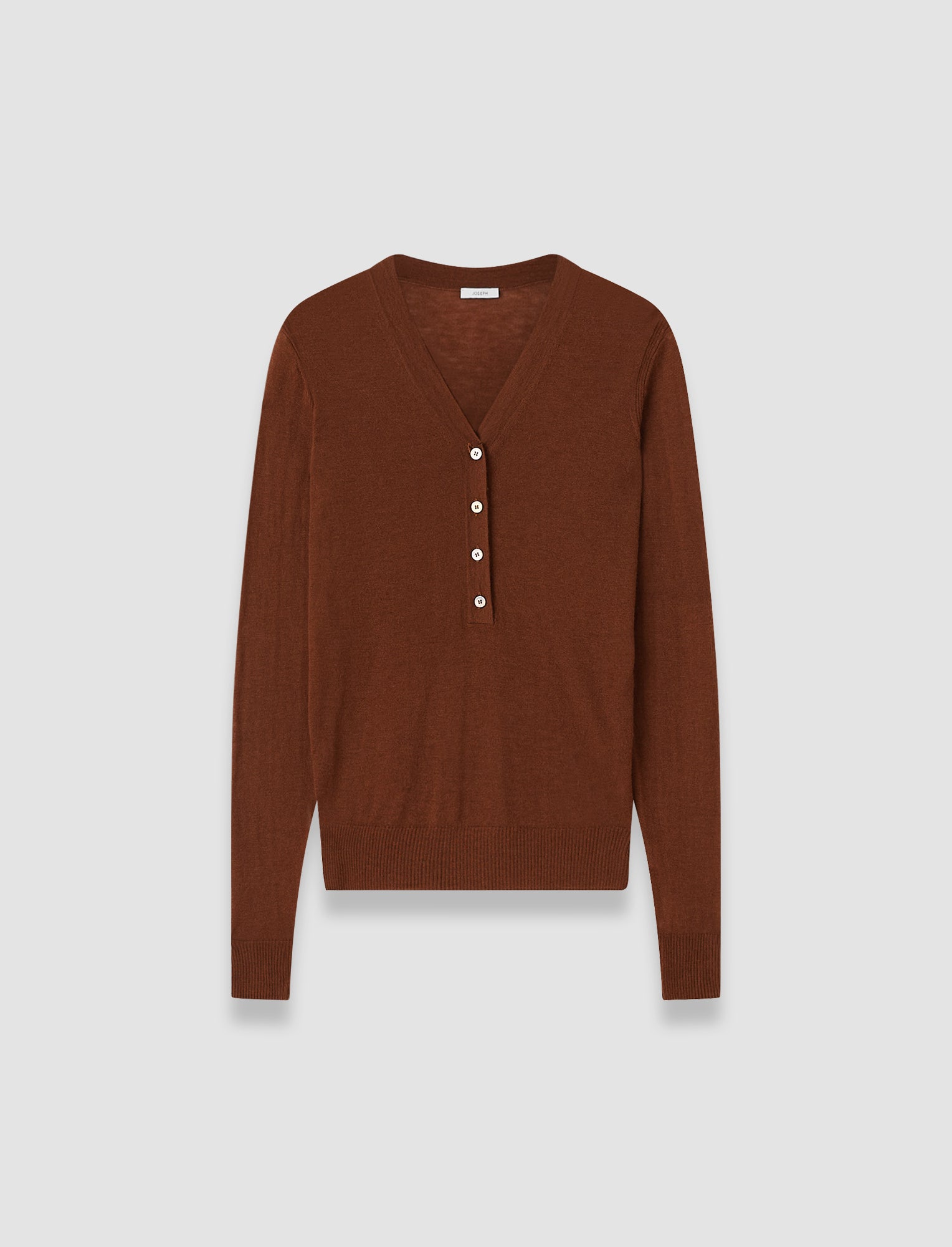marron-pull-henley-gillies-en-cashair-JOSEPH