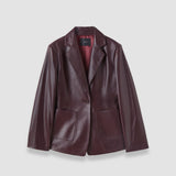 Veste Glenview en cuir nappa 